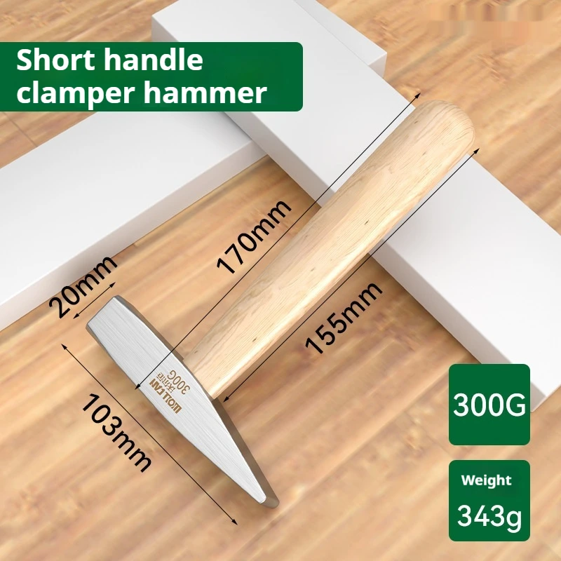 Steel Head Chisel Hammer With Wooden Handle set of 4 Jewelry Making Tools