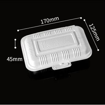 Custom Logo Mfpp Clamshell Take Away Hinged Lid Boxes To Go Lunch Container Restaurant Plastic Disposable Food Container