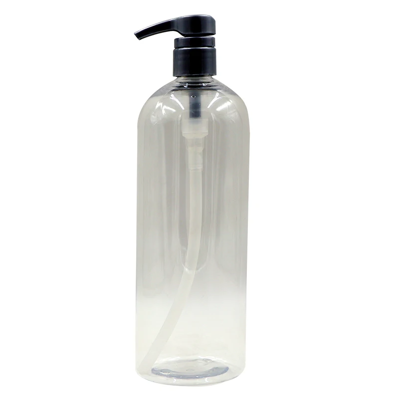1 liter plastic bottles pet bottles for dishwashing liquid empty refillable plastic lotion pump bottles