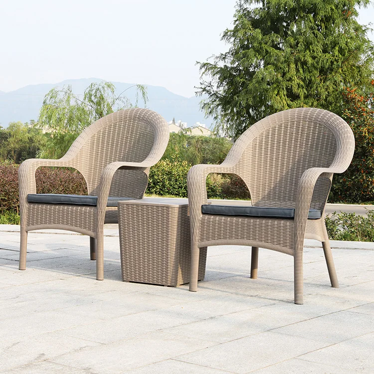 High Quality Outdoor Furniture Waterproof Morden Plastic Garden Chair Set