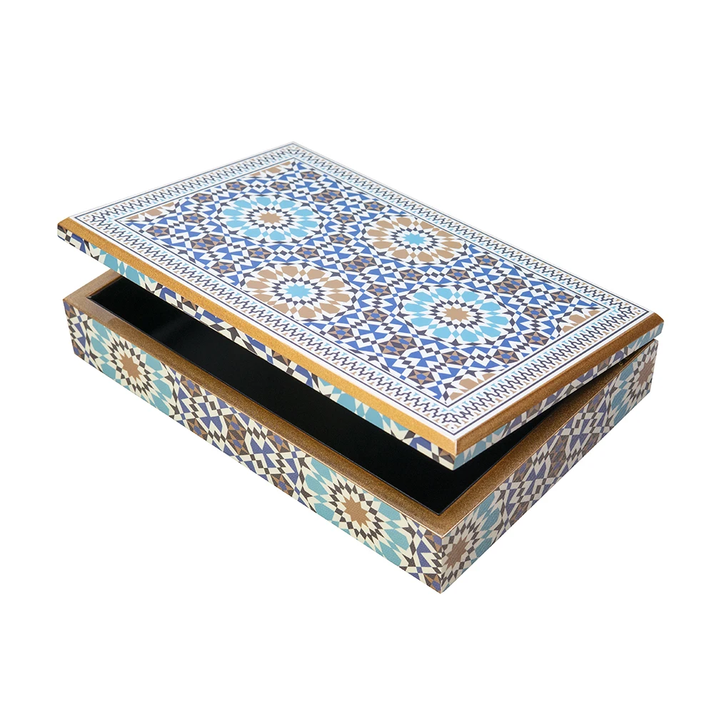 Sawtru custom packaging Decorated Deluxe Attar Essential oil dates glossy wooden box for Muslim Islamic