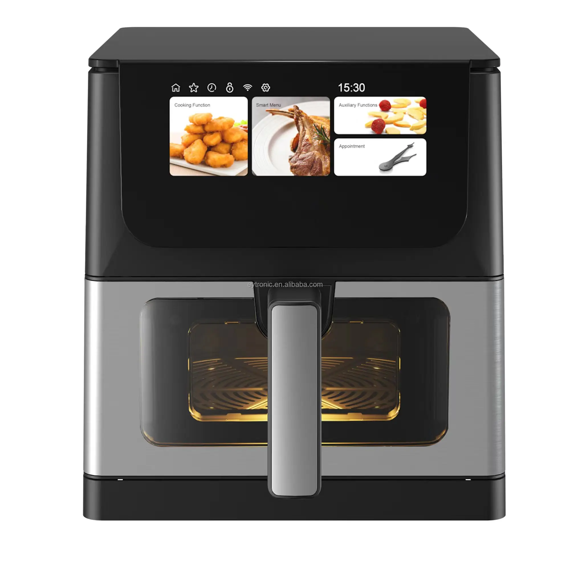 Latest R&D Multi-function 8L TFT Air Fryer With Intelligent TFT Screen Contains a Massive Collection of Recipes