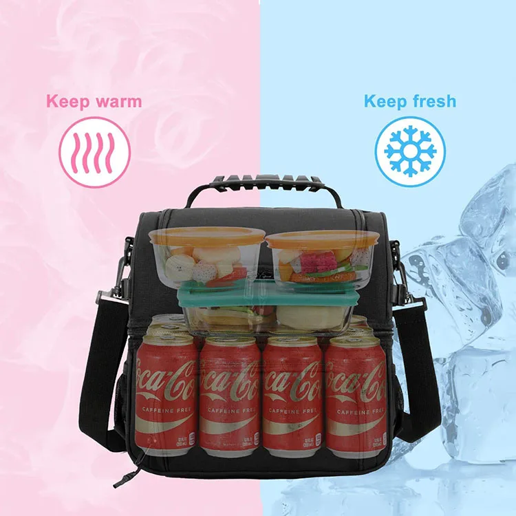 
BSCI Factory Supply High Density Travel Beer Cooler Tote Picnic Reusable Food Storage Bags Insulated Lunch Bag 