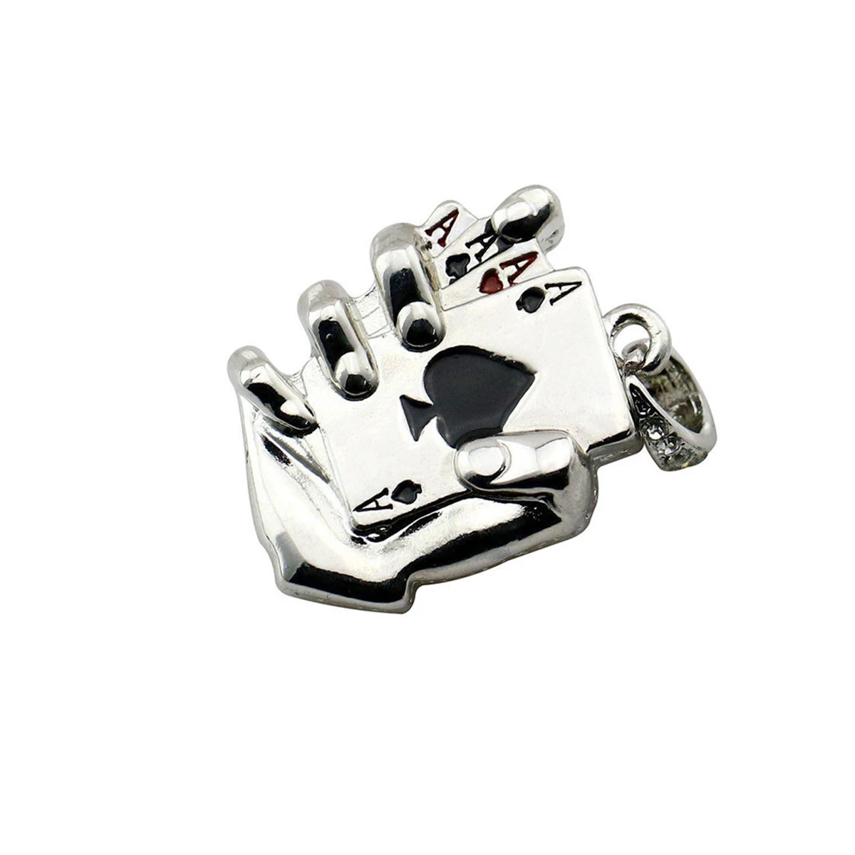 Wholesale Funny Pen Drive Metal Necklace Poker 8GB 16GB 32GB 64GB 128GB 2.0 Mini Metal USB Flash Drive With Customized Logo