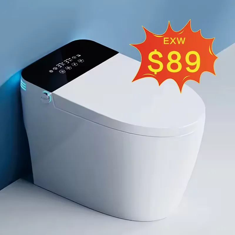 Floor Mounted Intelligent Bidet Wifi Smart Toilets Auto Open Electric Bathroom Ceramic Smart Toilet With Motion Sensor