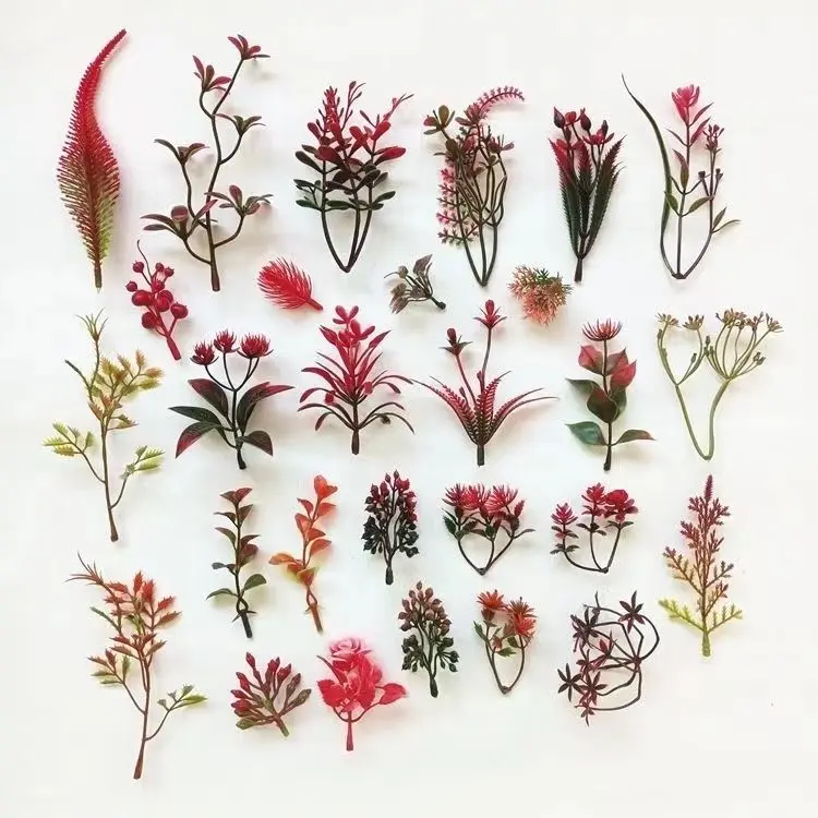 plastic artificial green grass Aquatic plant for decoration