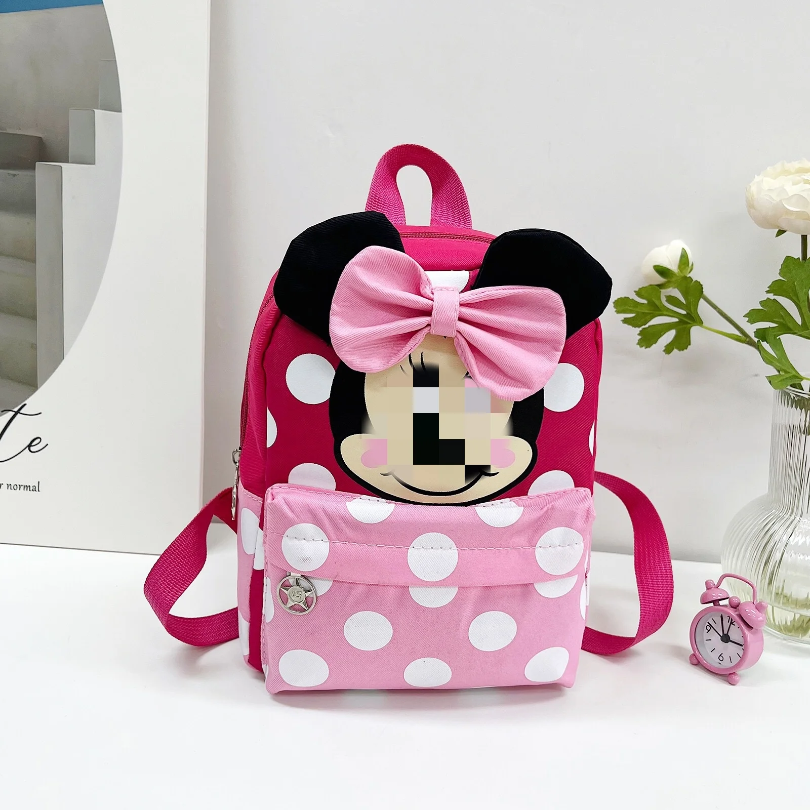 Fashion School Bags Cartoon Lovely Mouse Doll Backpacks High-capacity Nylon Waterproof Traveling Shoulders Bags For Children