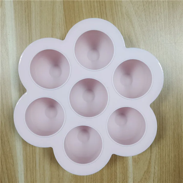 7 trays Silicone Baby Food Freezer egg boiling mold Storage Container for Homemade Baby Food