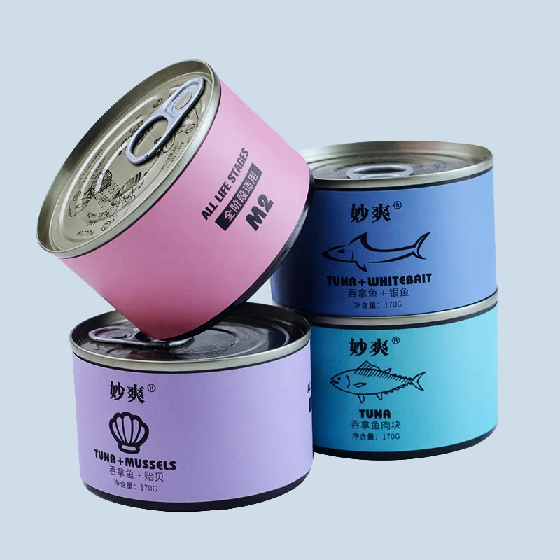 
Factory Supply Natural Material Organic Cat Wet Food Cat Canned Food Cat Food Cans 