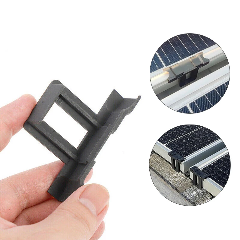 UISOLAR Factory 30mm 35mm 40mm Pv Modules Cleaning Clips Solar Panel Water Drainage Clips Water Drain for solar panel mounting
