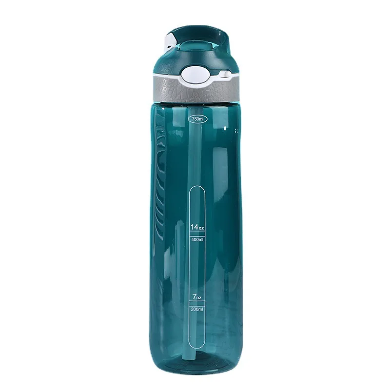 Bpa Free Large Water Bottle Gym Water Bottles For Sports 1l Tritan Plastic Bottle With Straw