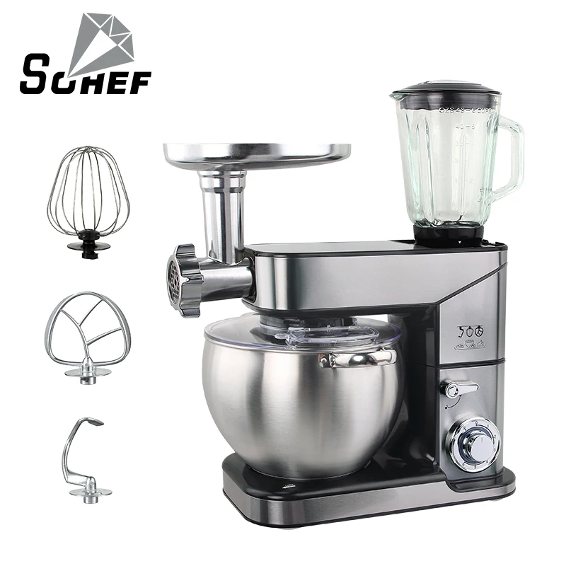 High Speed Control Stand Mixer Electric Kitchen Appliances Multi-purpose Dough Stand Mixer