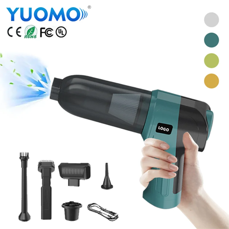 2024 Newly Arrived Turbo Jet Air Duster Blower Electric for Computer Keyboard Cordless Air Duster 130000 rpm Mini Jet Fan