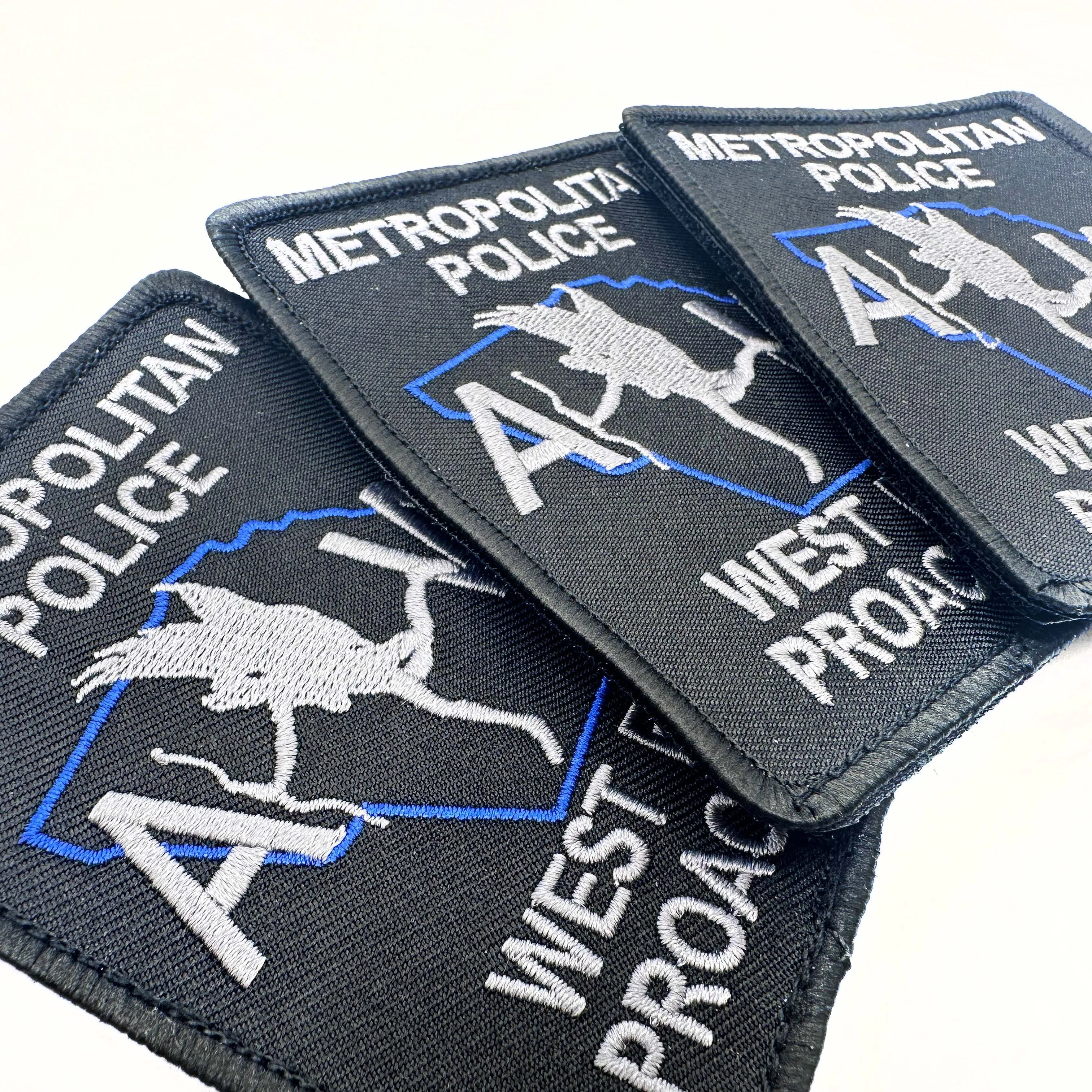Custom Brand Logo Badge Shaped Iron-On Woven Patch for Clothing Decoration Made of Chenille Fabric OEM/ODM
