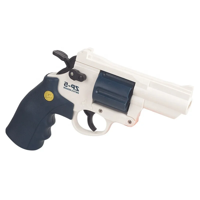 Wholesale Safe Material Zp5 Revolver With Soft Bullets Hooting Game Simulation Manual Model Toy Guns For Adults Outdoor Play