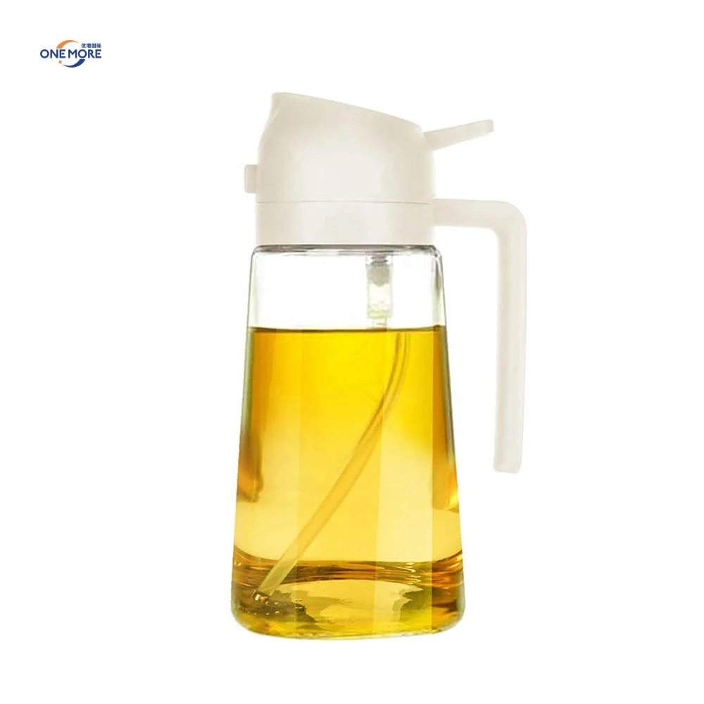 New Multifunction Glass Olive Oil Sprayers Mister Vinegar Dispenser Bottle Oil Spray Bottle 2 In 1 Oil Dispenser for Cooking
