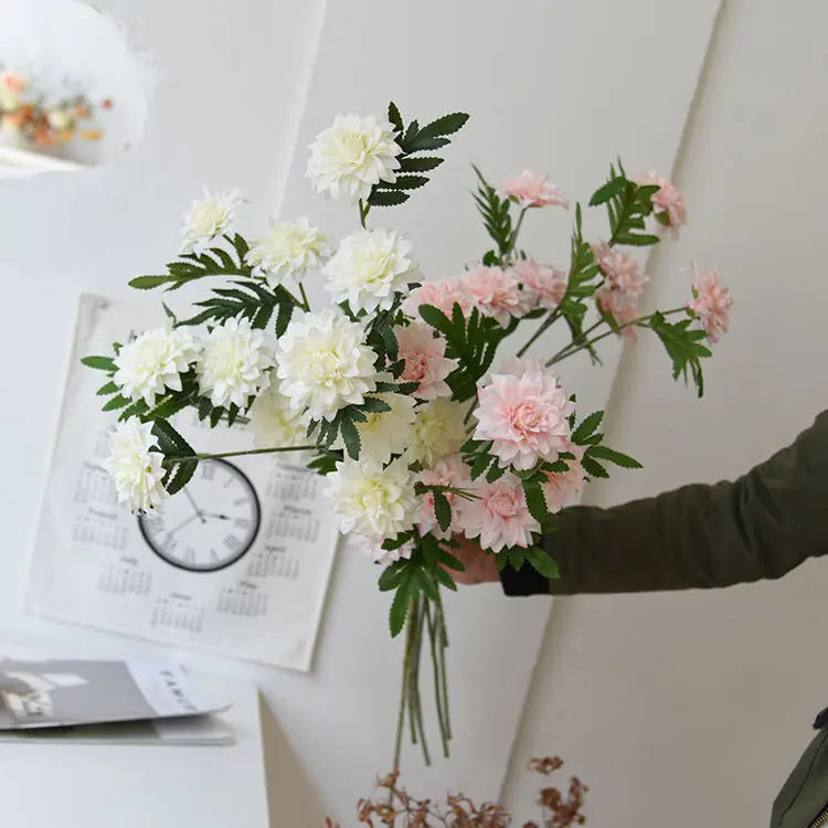 3 Heads Dahlia Artificial Flowers