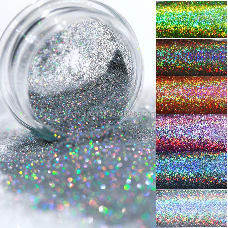 Eco-friendly PET glitter flakes sequin makeup face body glitter holographic loose eye chunky cosmetic glitter for eyes