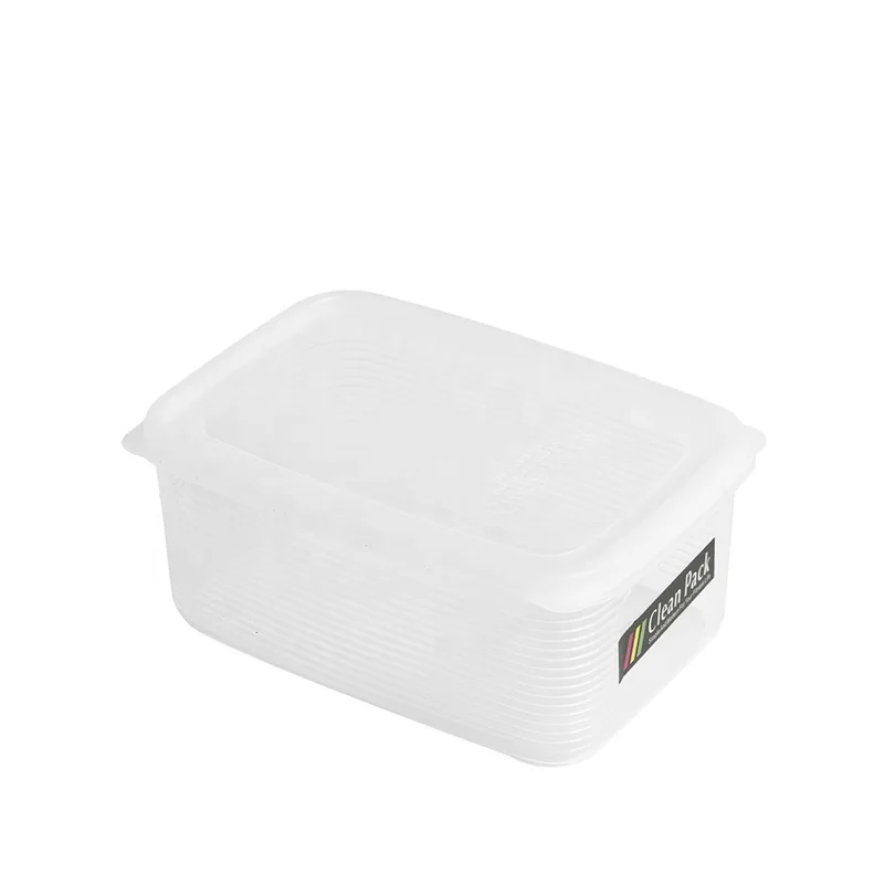 MJ Kitchen Crisper Plastic Drawer Classification Containers Food Egg Fresh-keeping Box Refrigerator Storage With Divider