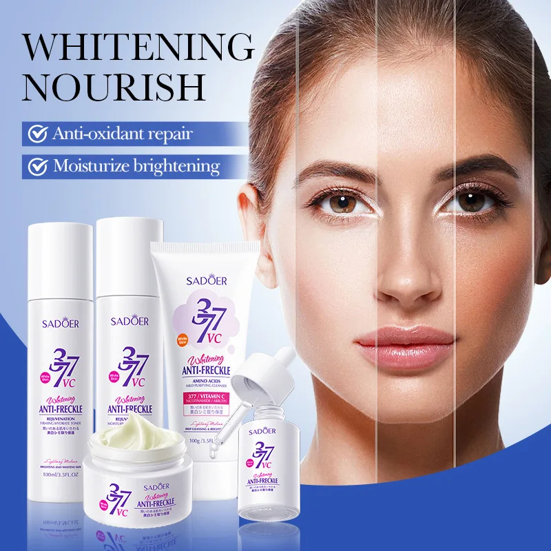 SADOER High Quality Facial Skincare Products Tightening Brightening Whitening Spot Removing Nourishing 5-piece Set
