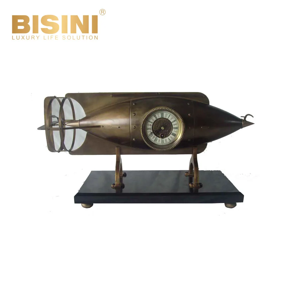 Creative personality classical desk clock Military police table clock small ornaments