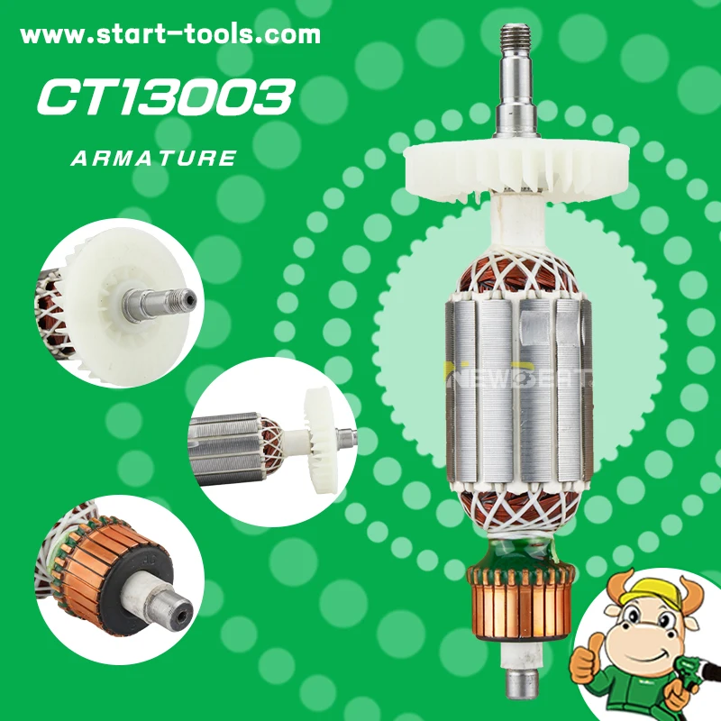NewBeat Electric Motor Armature for Power Tools Drill Angle Grinder 0810 Spare Parts armatures China New Arrivals