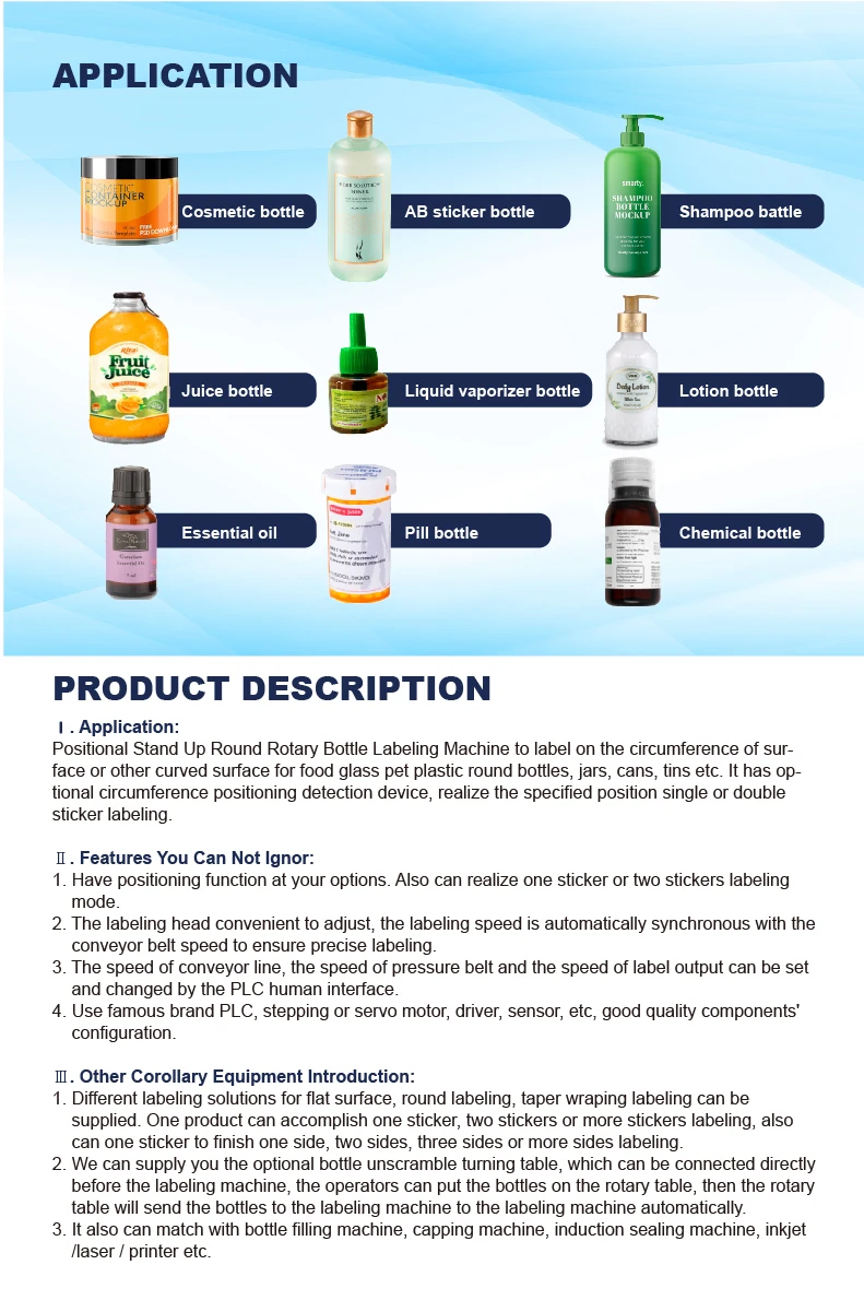 RITO Mt-50 Semi Automatic Tabletop Round Plastic Pet Bottle Tin Cans Labeling Sticker Machine With Date Coding