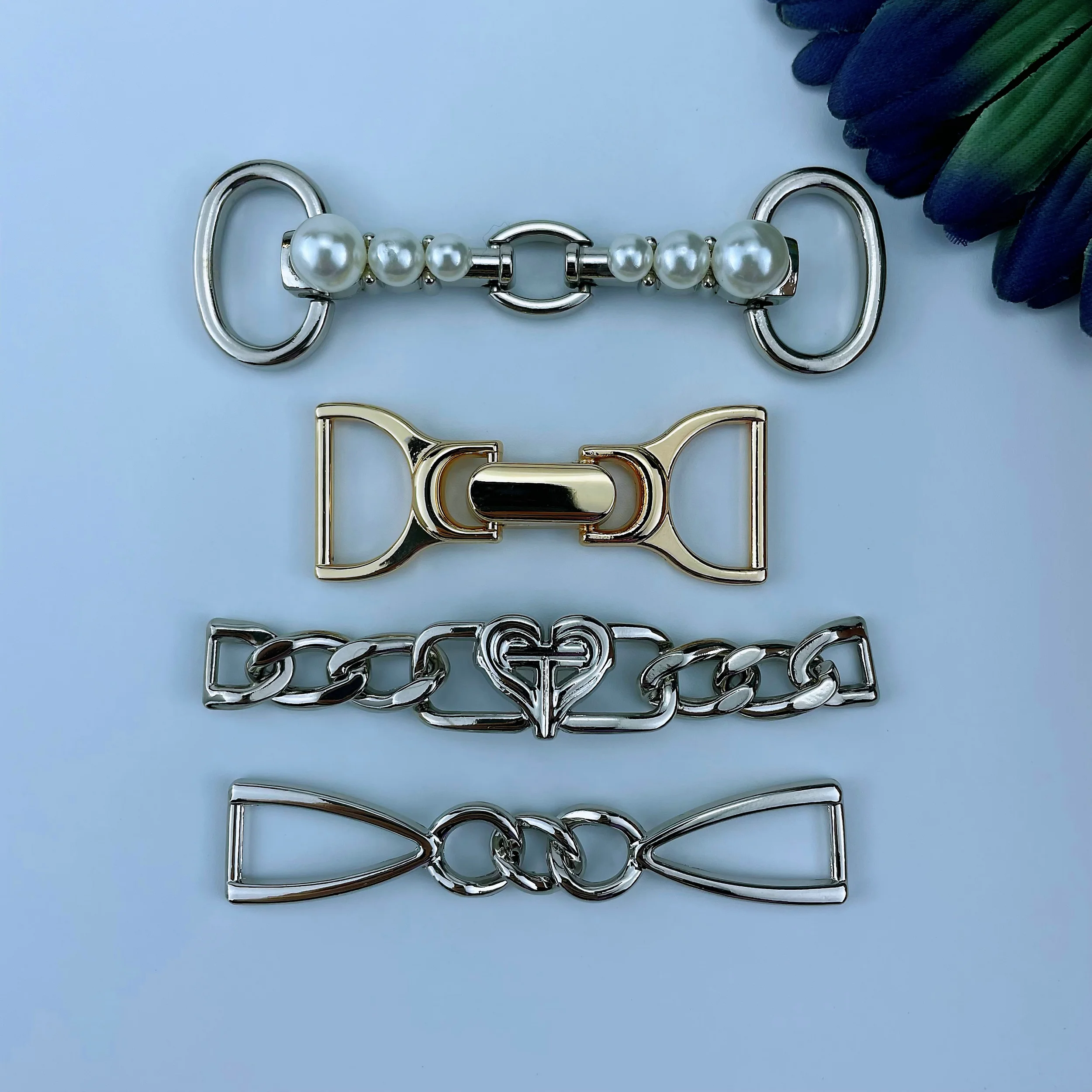 Pearl Buckles Rings for Adjustable Belt Webbing Strap Garments Accessories Zinc Alloy Metal Super Quality Customized Plating