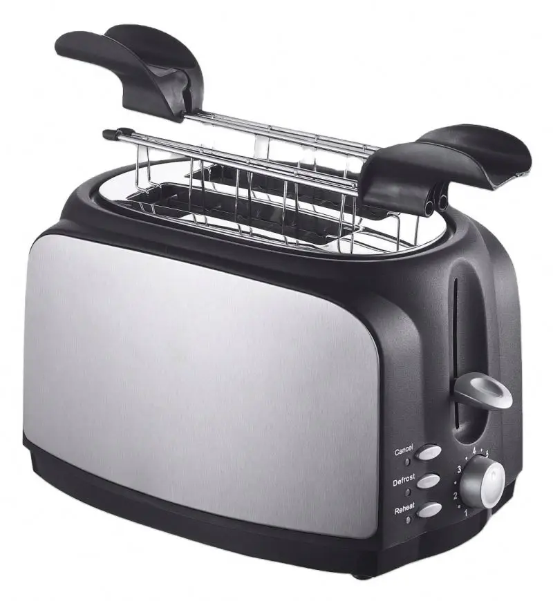 Electric pop-up sandwich toaster 2 slices breakfast maker with burner