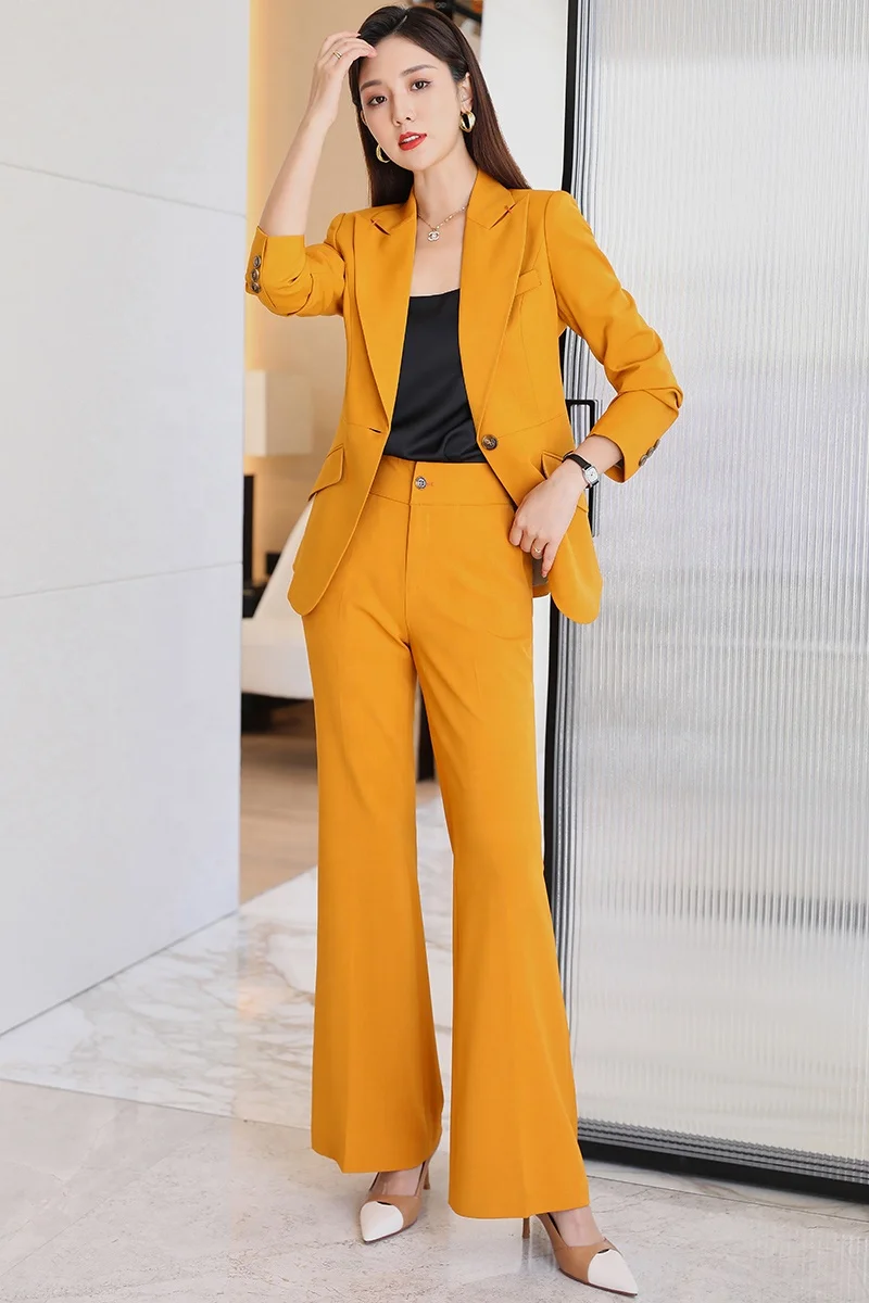 yellow blazers dress women blazer luxury custom all kinds of cape design blazer suit professional production