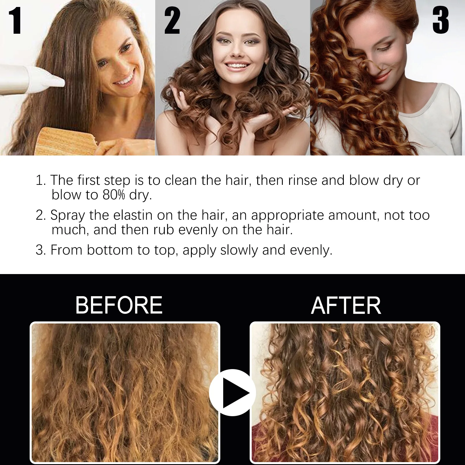 2024 Best-selling Hair Volumizing Spray Thickening long-lasting quick-drying dry glue Volumizing spray for both men and women