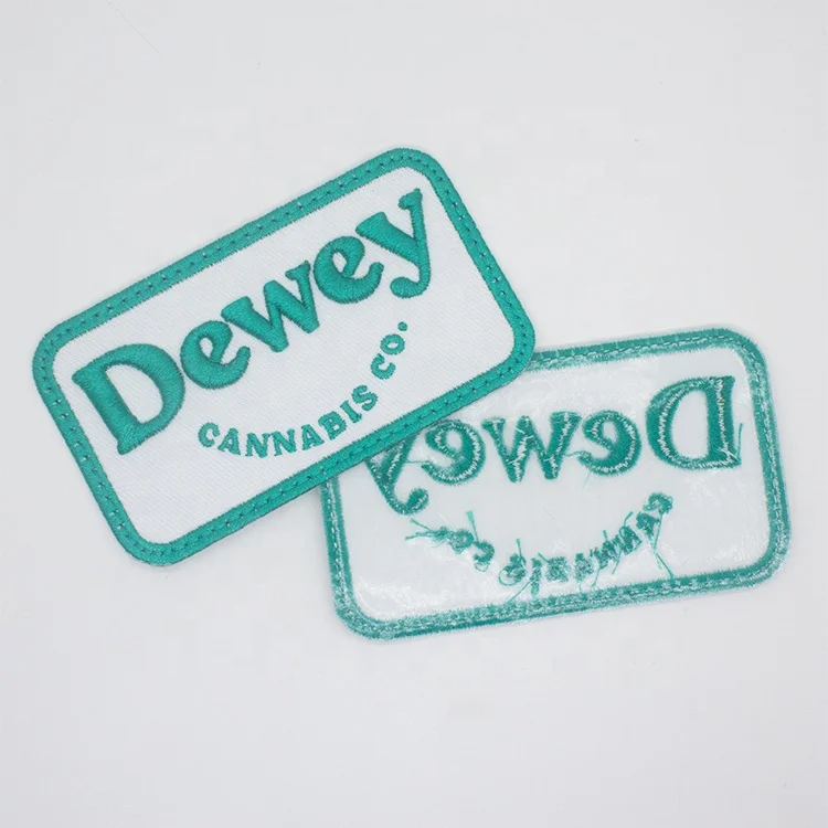 Iron On Fabric 3D Letters Logo Embroidered Labels Maker Garment Custom Embroidery Patches for Clothing