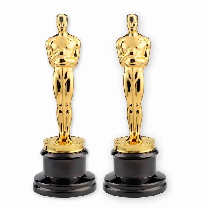 Customized Metal Oscar Golden Man Trophy Metal Crafts Trophy Metal Alloy Gold Souvenir Trophy