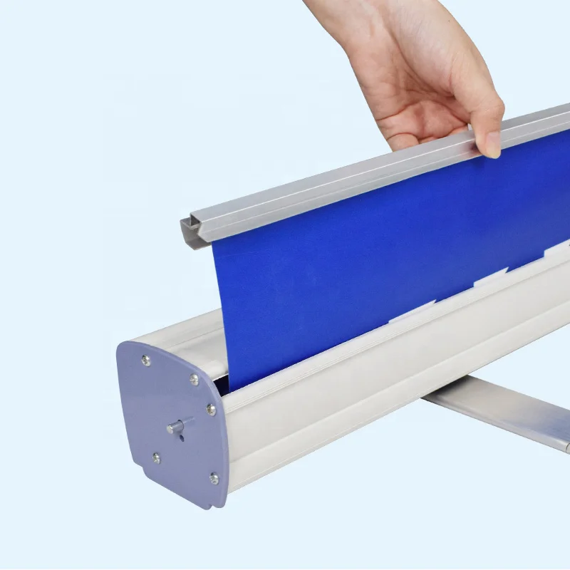 Small Base Plastic Roll up Banner Display Stand