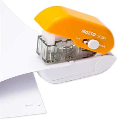 SS-3N1 Portable Mini Needleless Multifunction Hand stapler School Special Affordable and Professional stapler