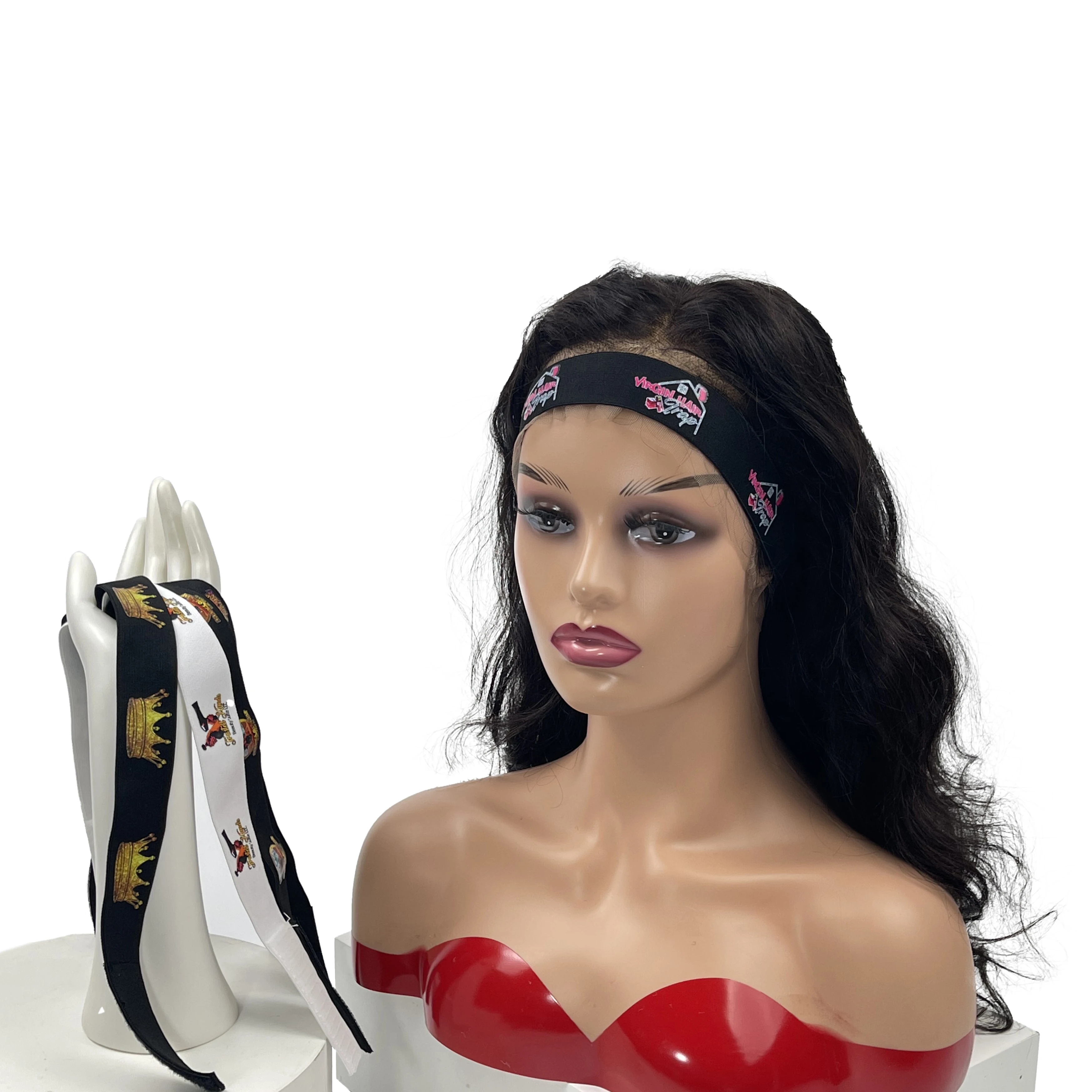 2021 High Quality Custom Edge Slayer Band Elastic Band For Wigs With Hook And Loop Tape,Wig Edge Slayer for hair