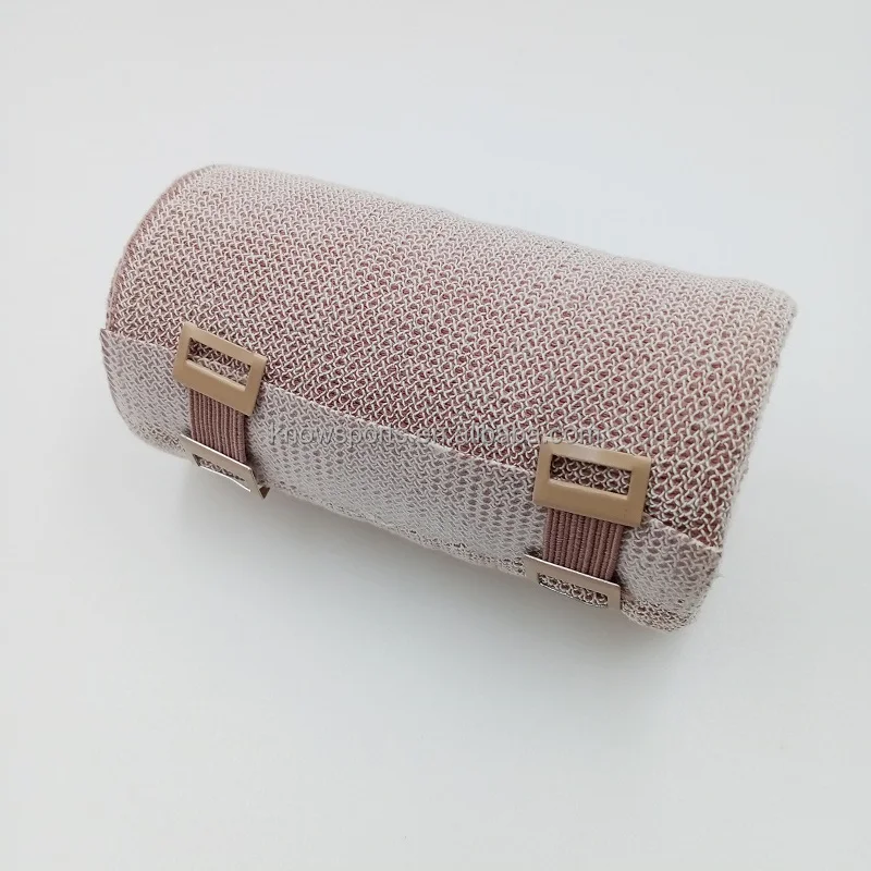 Compression Bandage with 45% Stretch, 66% Cotton & 34% Polyamide, 10cm Wide x 5m Long Roll