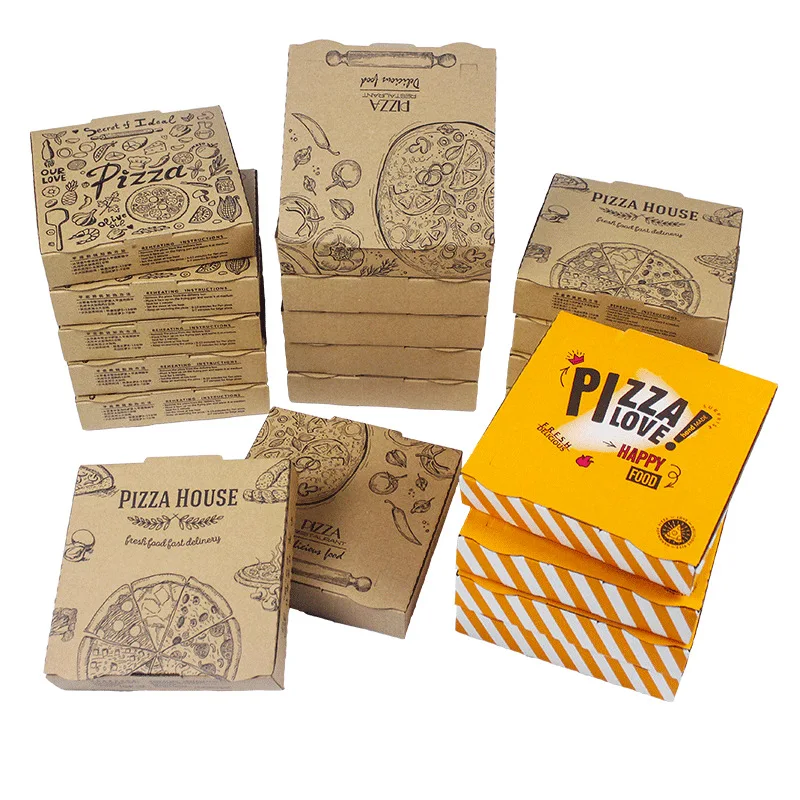 Rigid Safe Food- Class Pizza Package Customized Pizza Box Corrugated Paper Box Cheap Pizza Boxes Wholesale