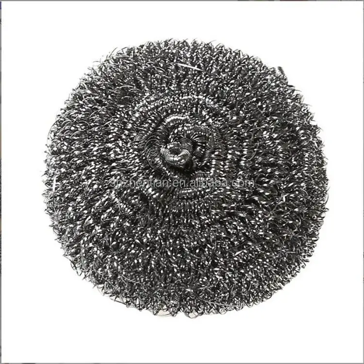 Household friendly copper plated scourer / scrubber cleaning ball for kitchen cleaning