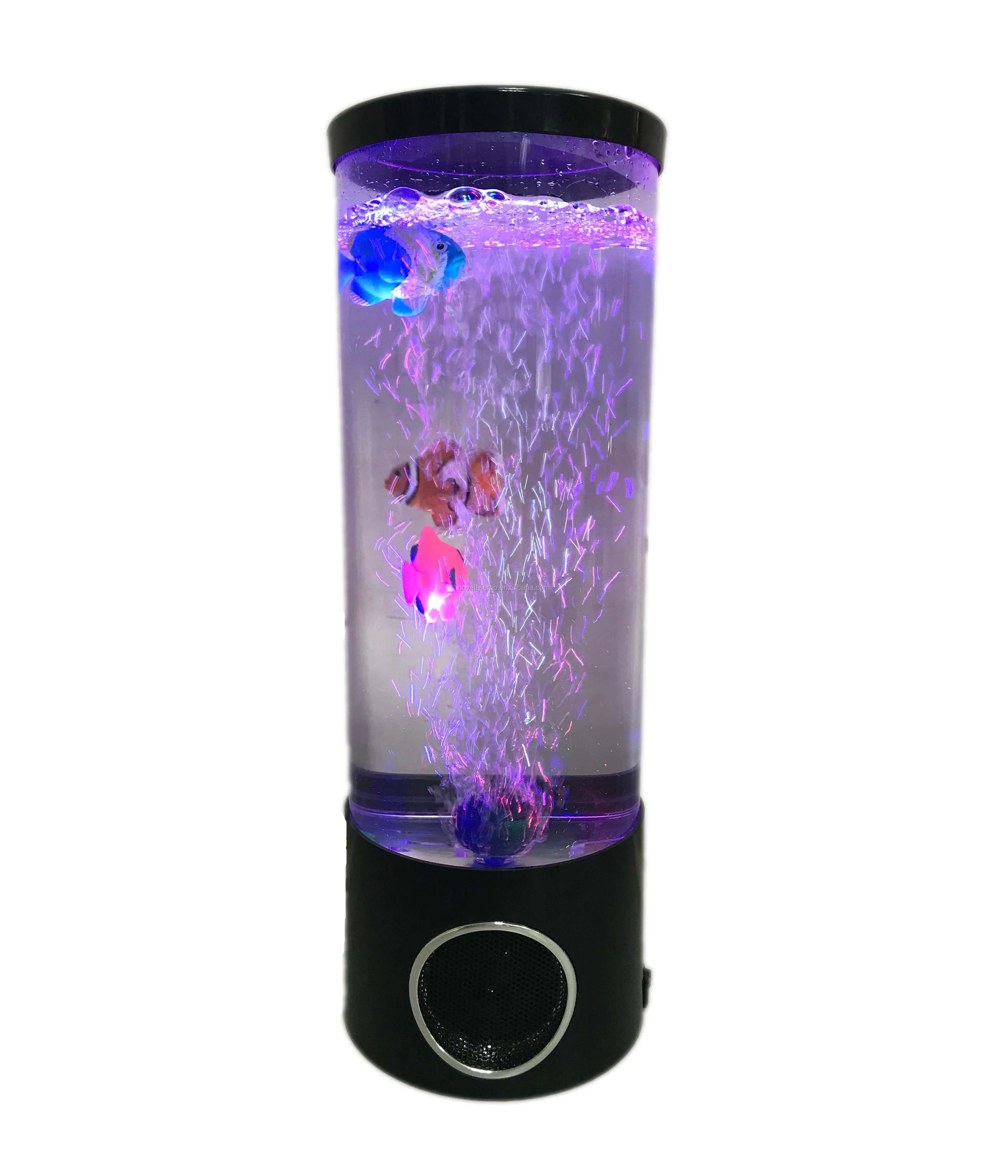 Bubble Fish Lamp Speaker lava lamp Aquarium Relax Mood Nightlight Desktop Light Bubble Fish Tank Light