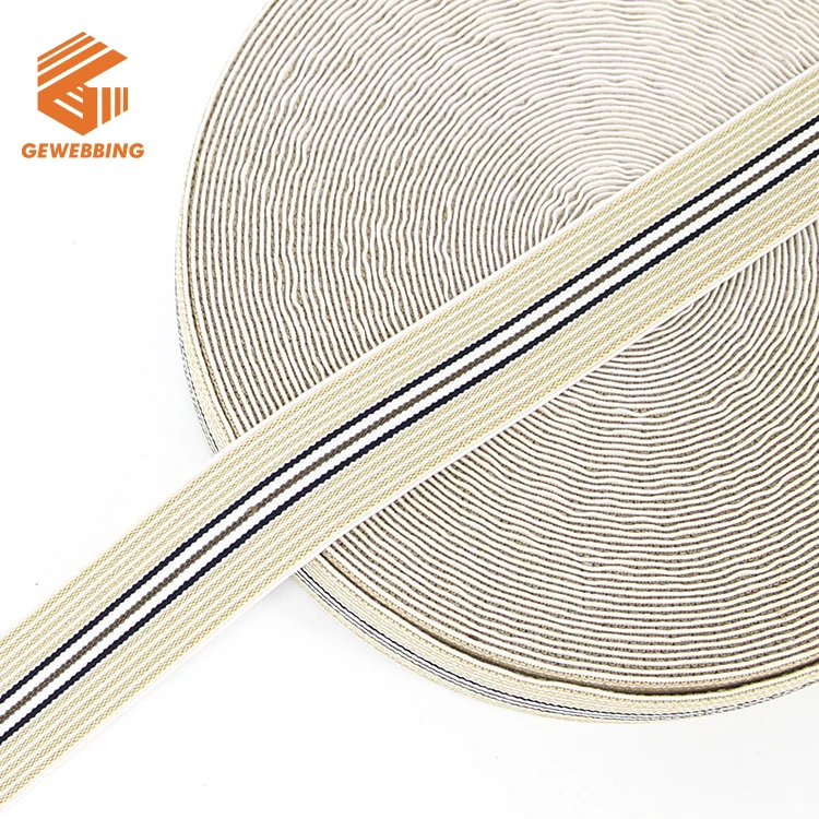 Webbing Manufacturer Free Design 1inch 2inch Custom Jacquard Elastic Waistband Nylon Web band For Underwear