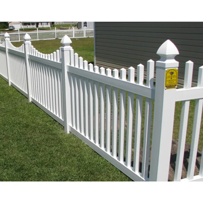 Customized wholesale family garden privacy vinyl pvc decorative white fence modular bamboo fence garden fencing panel