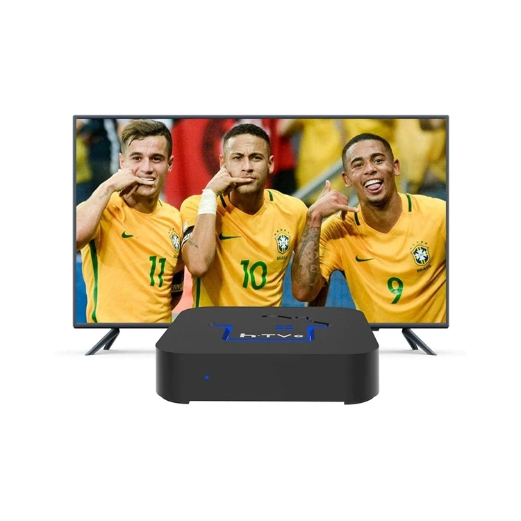 Высокое качество 2021 самая популярная android tv приставка с качеством htv7 tv приставка Бразилия iptv smarters HD 1080P 4K HDR WiFi 2,4G Бразилия