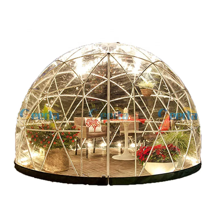 Aluminium winter garden sunrooms dome glass house prefab sun room four season for living on sale