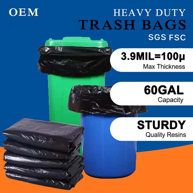 Cheap Price Factory Direct Kitchen Garbage Bag Plastic Bags Pet Garbage Bag