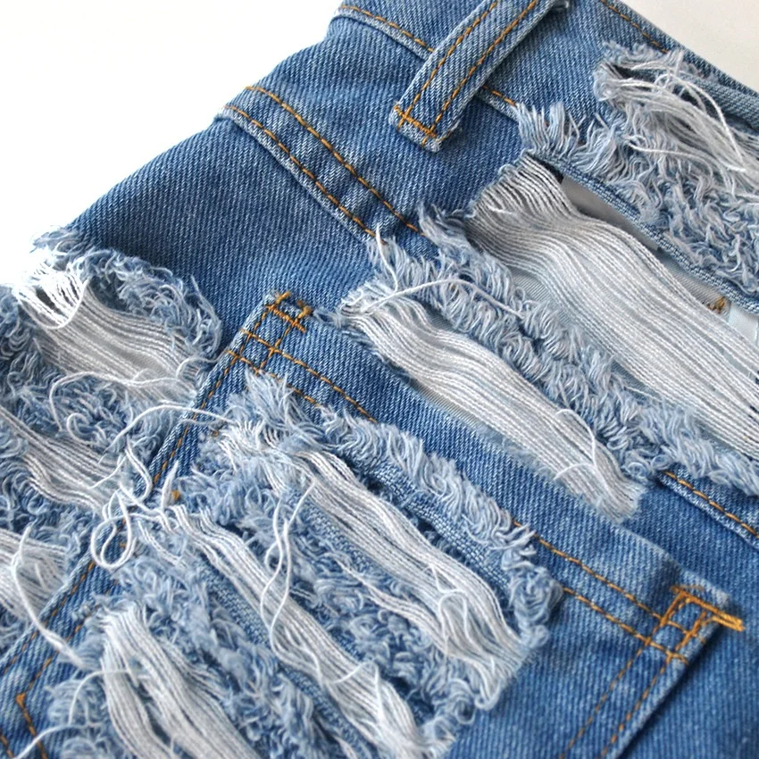 2021 summer fashion woman hollow out high waist jean plus size casual sexy lady short jeans for