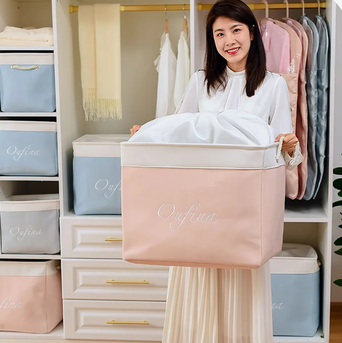 Тканевый контейнер для одежды, художественный складной контейнер для игрушек, контейнер для хранения нижнего белья, контейнер для ткани, коробка для Художественной Отделки