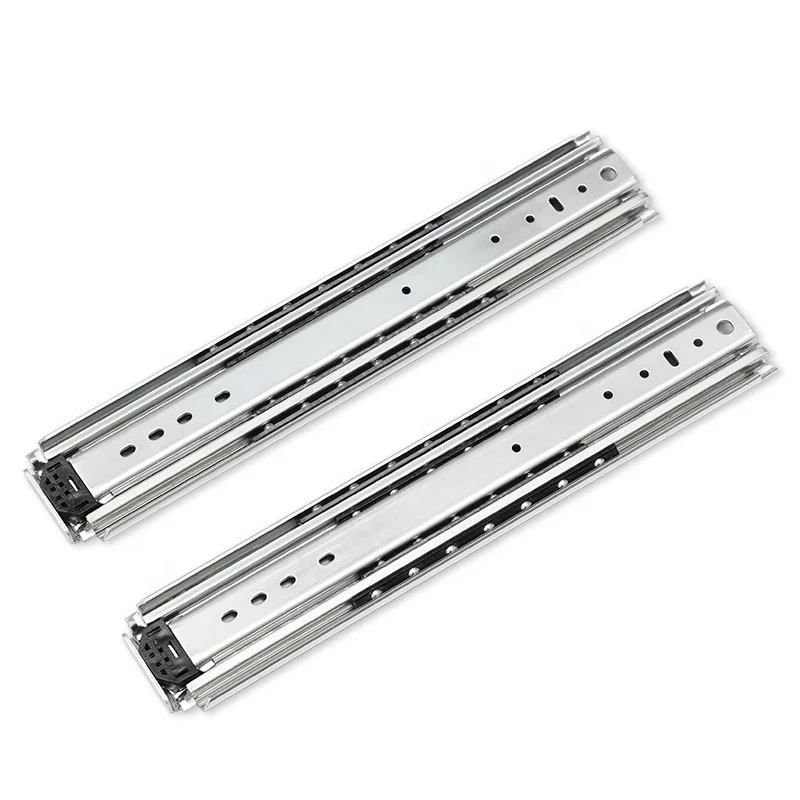 wholesale 53 76mm self locking heavy duty undermount ball bearing drawer slide rail for furniture cabinet