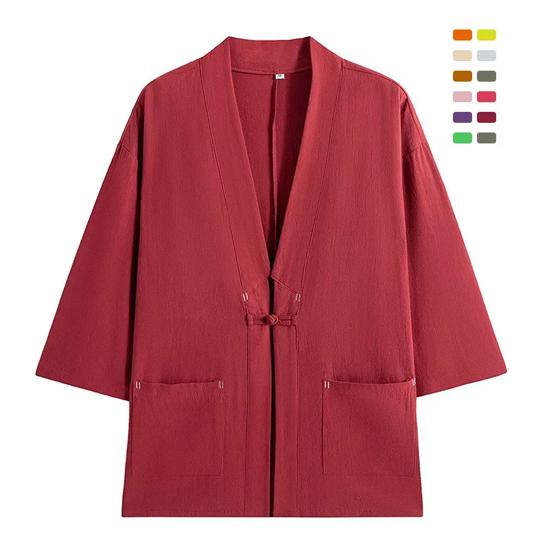 Custom mens silk beach kimono robe velvet kimono jacket Japanese cotton kimono satin femme cardigan abaya long kimono