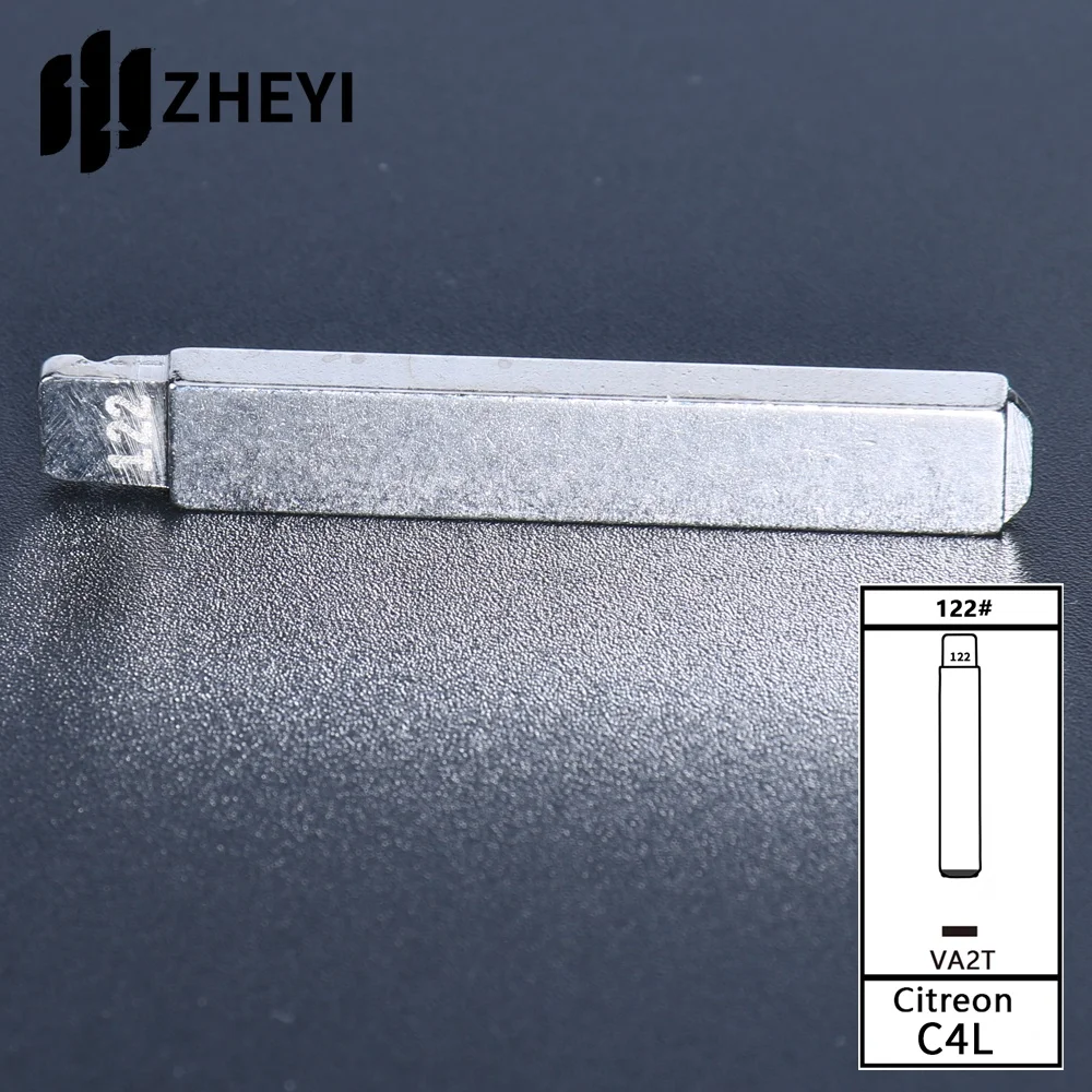 VA2T 122# Universal Uncut Remotes Flip Key Blade For Citroen C4L Original 122# Blank key blade uncut for car remote control key